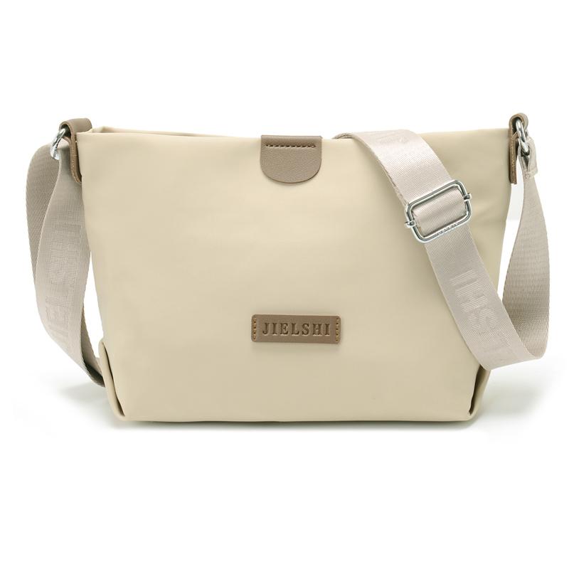 

2024 летняя мода ярких цветов, нейлоновая сумка-ведро для покупок, женские повседневные сумки через плечо для женщин, сумка-мессенджер бежевый