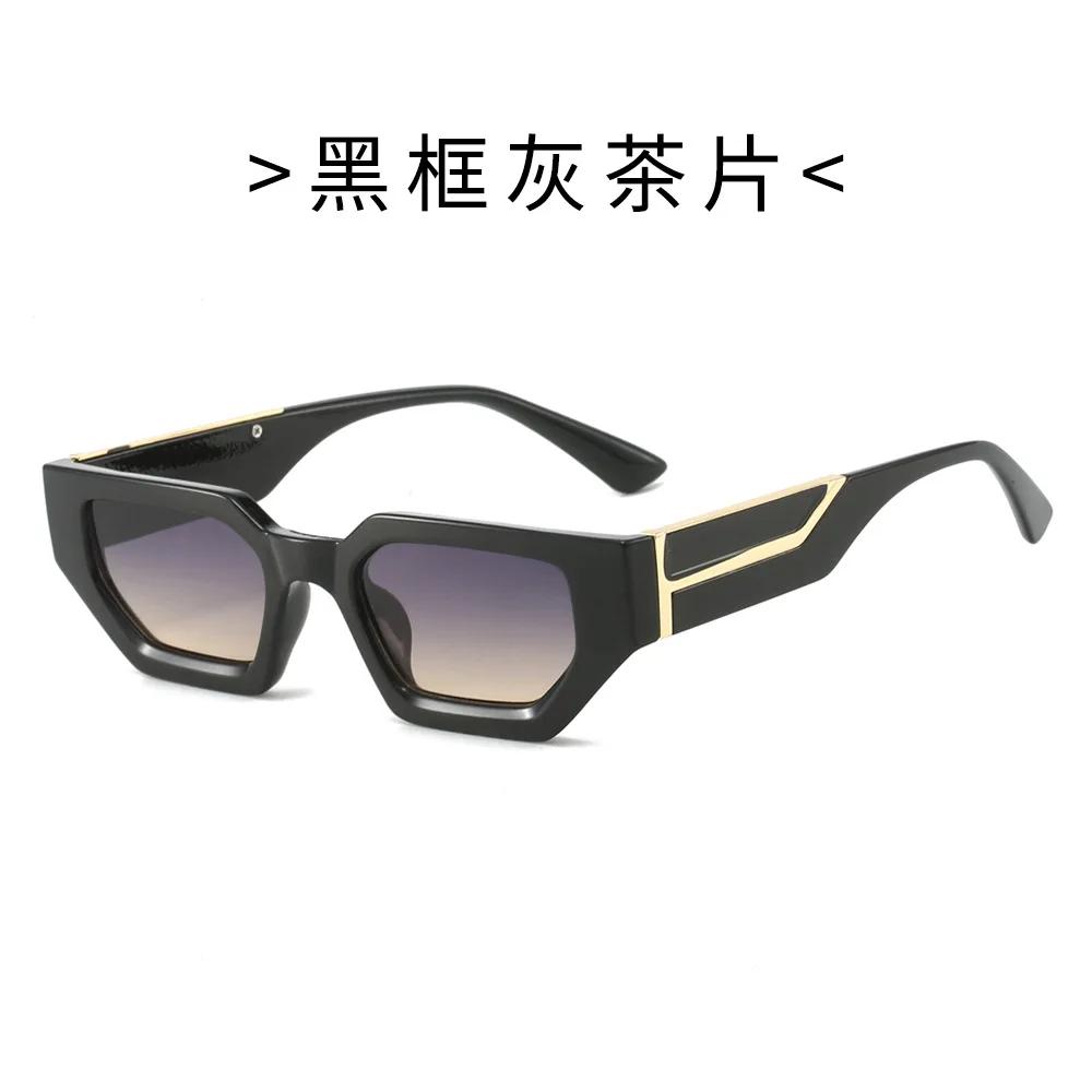 Vintage Fashion Irregular Square Sunglasses Women For Men Luxury Brand Designer Sun Glasses For Female Small Frame Eyewear Uv400