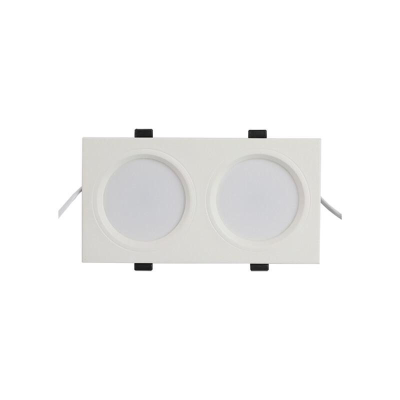 Lei Lei Zhi Guang LED Recessed Square Dual-Head Downlight