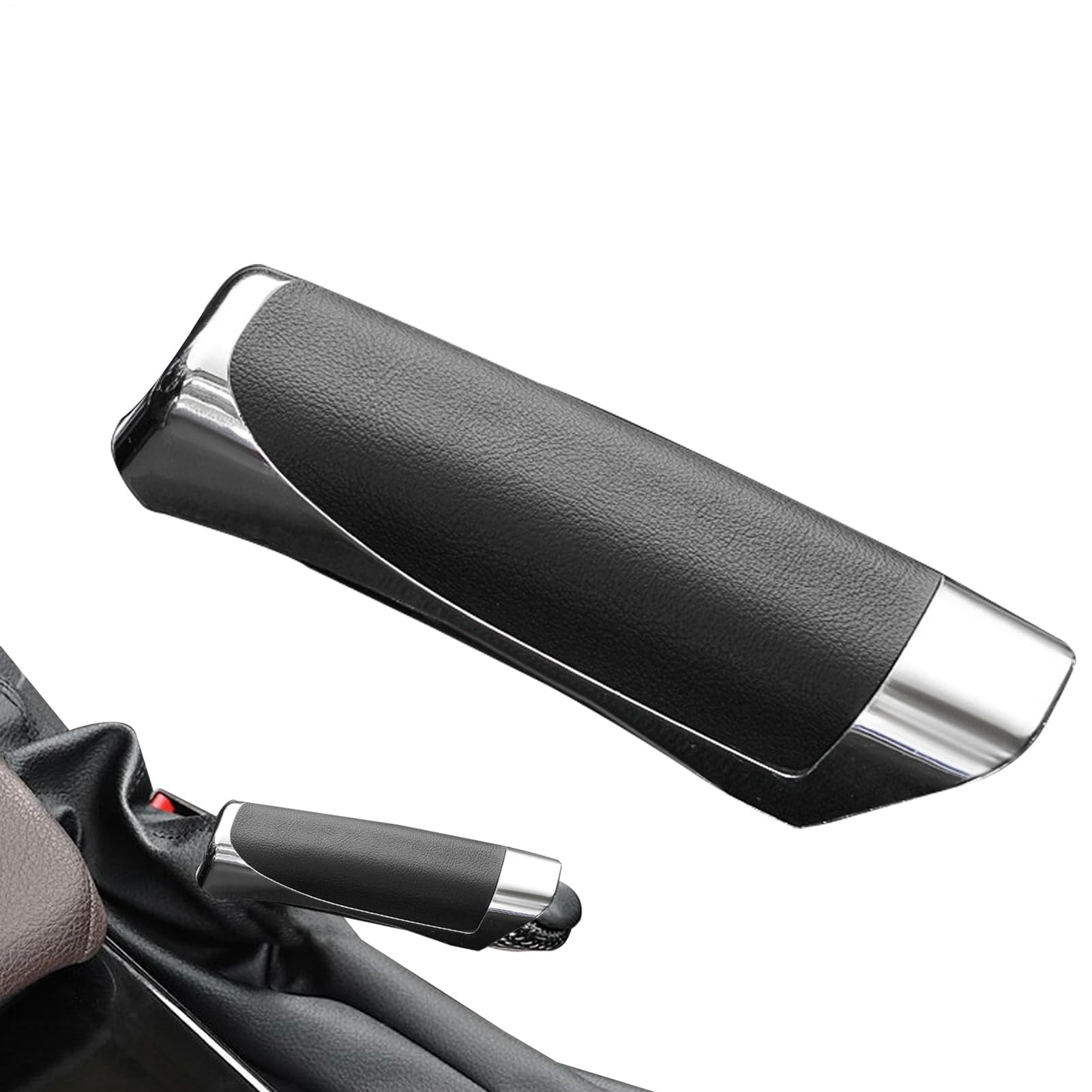 

Gear Shift Cover, Car Handbrake Cover - Parking Handbrake Decorative Cap with Comfortable Grip, Please refer to the description чёрный