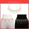 European Fashion Chain With Rhinestone Crystal Pendant And Tassel For Women And Men