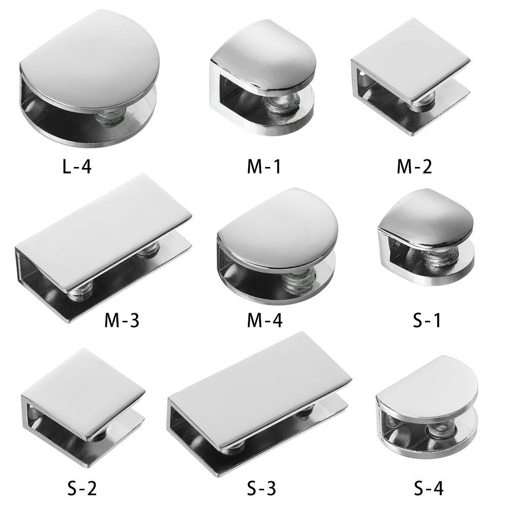 2pcs Thicken Alloy Board Support Plank Clip Glass Shelf Support Glass Clamp Glass Shelf
