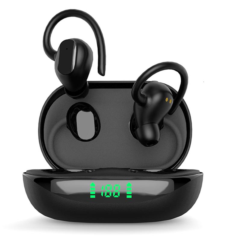

X10pro Bluetooth-compatible Headset Sports Headphone TWS Wireless Ear Hook Design Earphone with Charging Case A