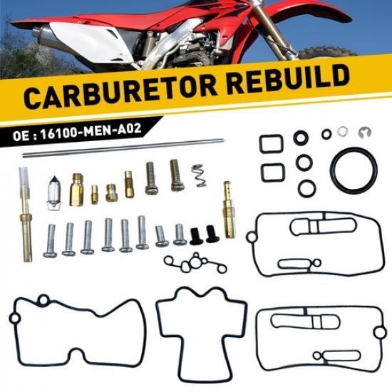 Carburetor Carb Rebuild Repair Kit Fit Honda CRF450R 2002-2008 2003 2004 2005