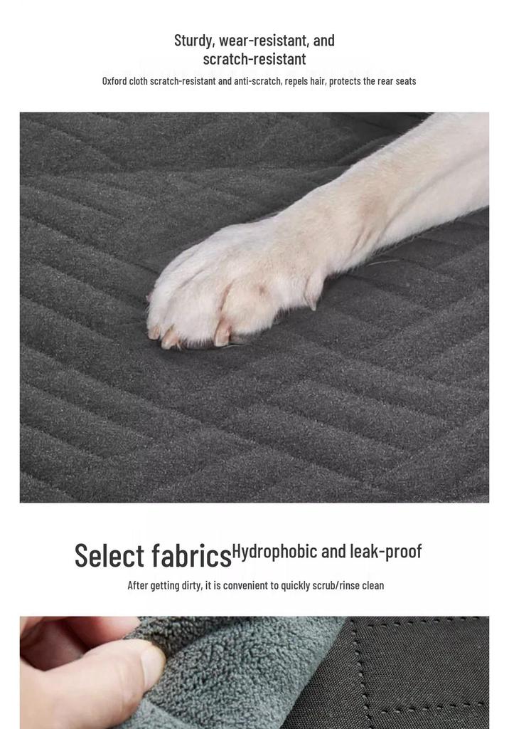 Breathable, Wear-Resistant Car Pet Mat: Skin-Friendly, Dirt & Stain-Proof – Universal Fit for Rear Seats.