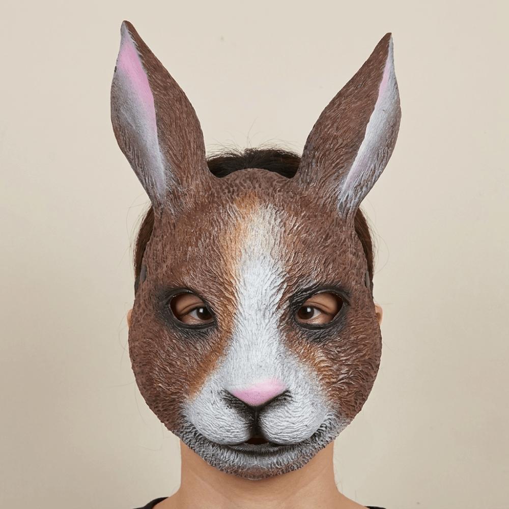 PU Bunny Masquerade Mask Anime Halloween Mask Fancy Rabbit Mask Cosplay