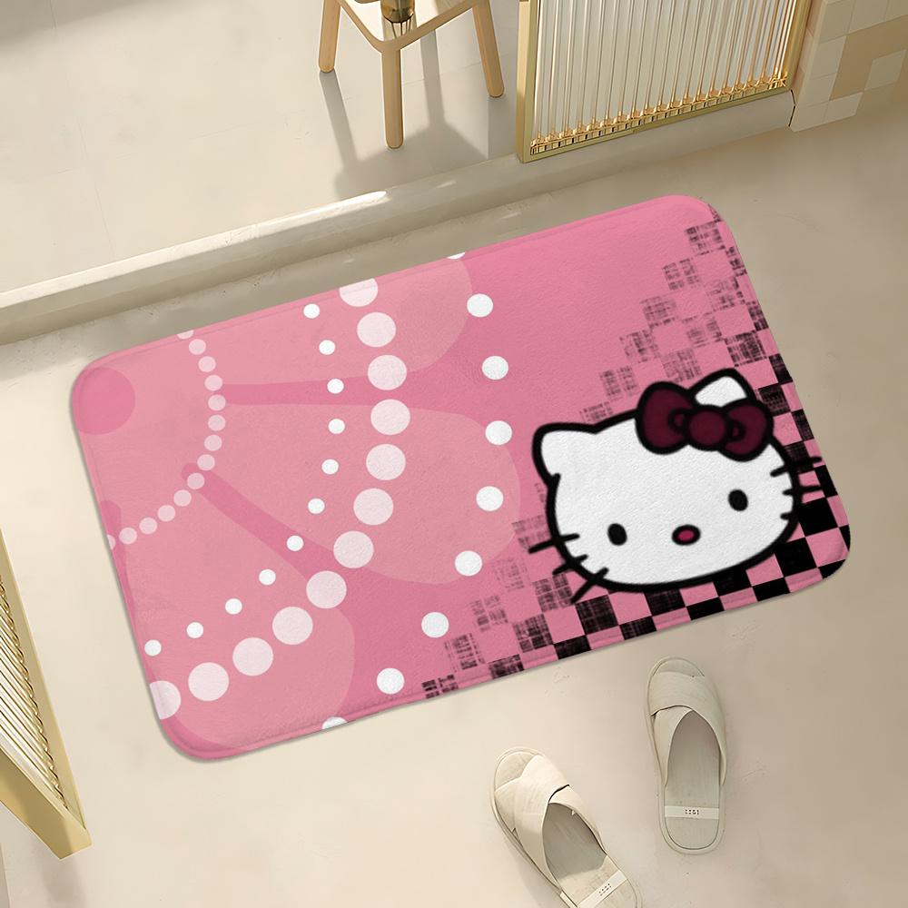 

A Charming And Playful Animation Featuring for Hello Kitty - an Interesting Rectangular Mat, Indoor Entrance Carpet, Non-Slip Ru 40cmx60cm