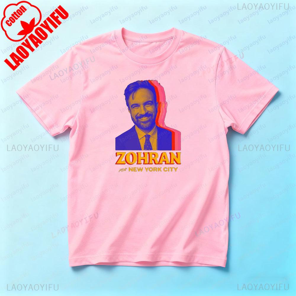 Zohran Mamdani Shirt Vote Zohran for Mayor Unisex TShirt Creative Design Modern Fashion Men Women Streetwear Daily Life Cotton T