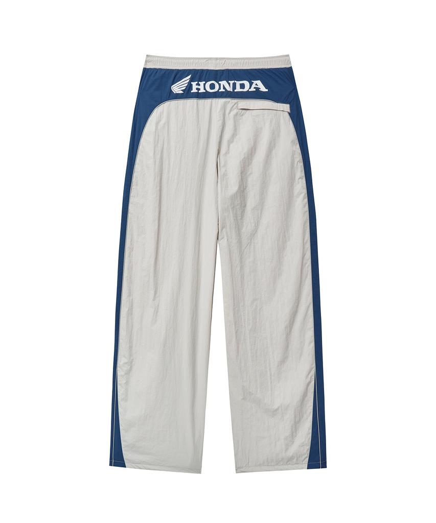 PHYPS MOTORCYCLE Nylon Multi Logo Pants White