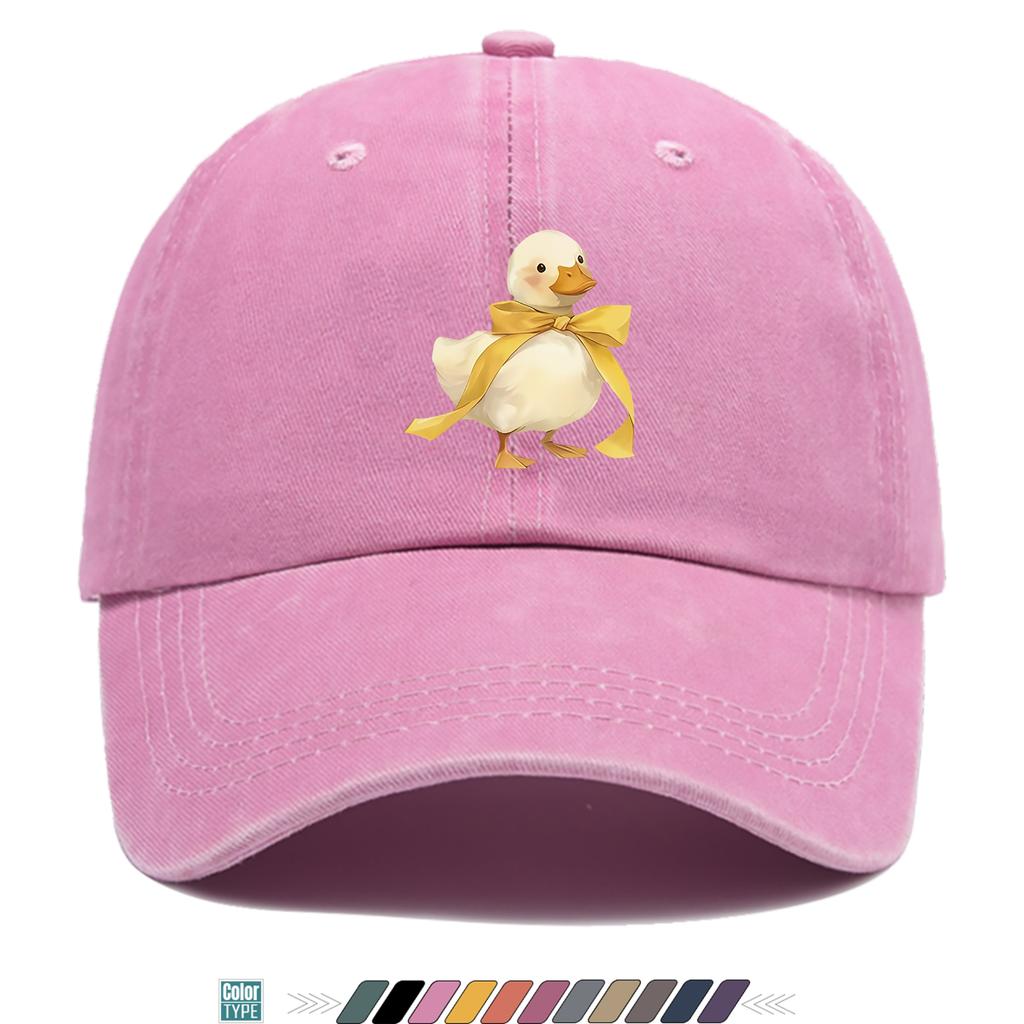 Pc Little White DuckS Cute Design Print Baseball Cap Trucker Hat Comfortable And Breathable Fashionable And Beautiful Cartoon
