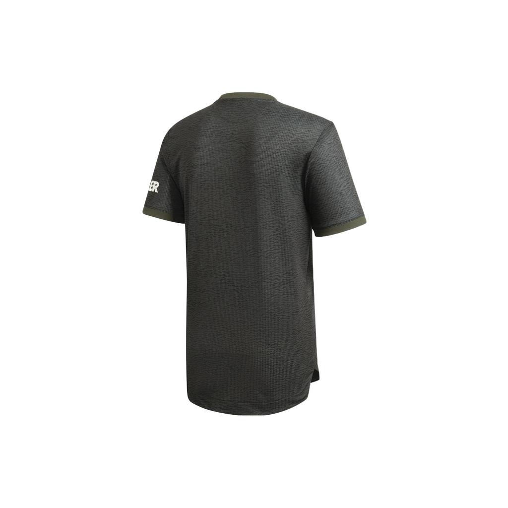 adidas Manchester United Fußballtrikots Herren Grün Moderat Gerader Schnitt EE2377