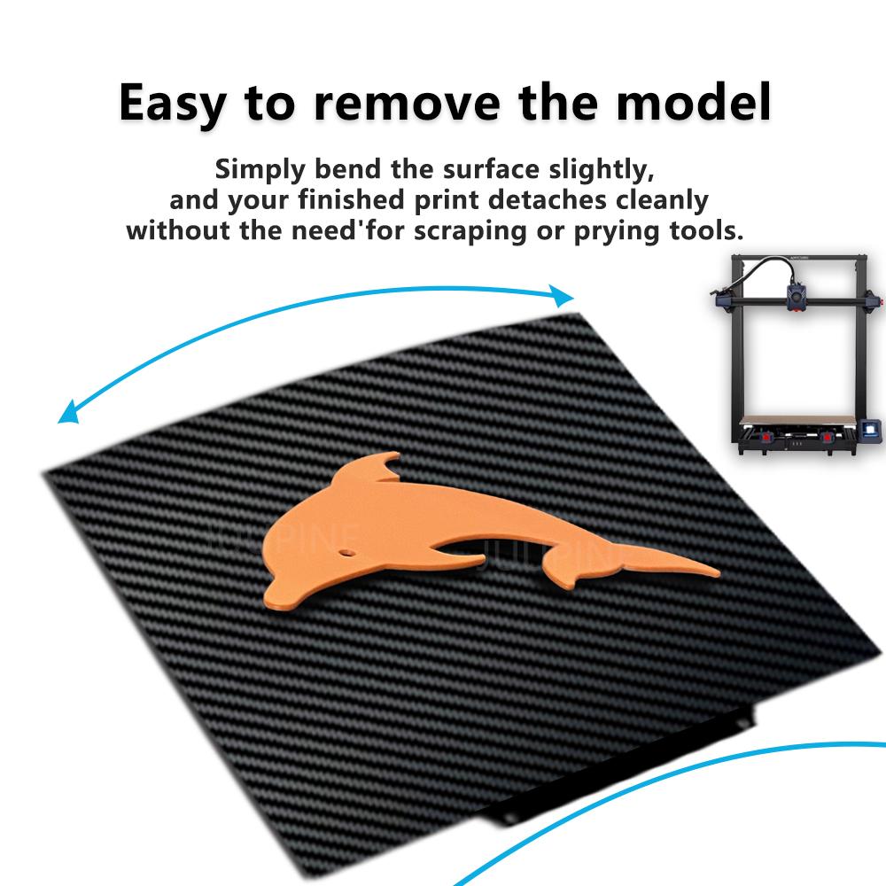 430X430 PEI Build Plate Double Side Sheet Heated Bed for Anycubic Kobra 2 Max Elegoo Neptune 4 Max/Neptune 3 Max Build Plate