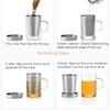 Samadoyo Heat Resistant Filter Glass Tea Cup Water Cup Personal Cup 500ml 350ml