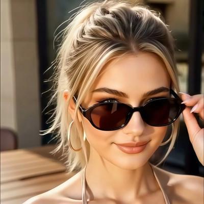 5Pcs European and American Retro Style Fashion Sunglasses, Stylish and Versatile, Perfect for Summer Sunbathing