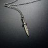 New Gothic Knife Dagger Pendant Chokers Necklace For Men Women Gril Boy Punk Hip Hop Jewelry Accessories Gift