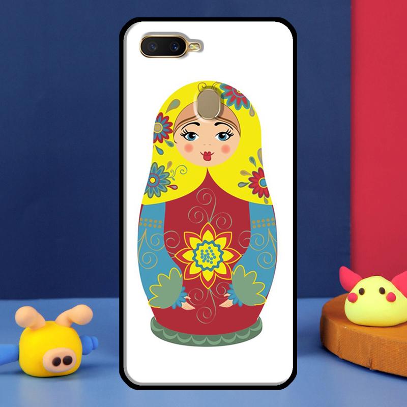 Russian Nesting Doll Case For Oppo A91 A5 A9 A16 A76 A96 A58 A78 A98 A52 A72 A74 A94 A54 S A57 A77 A15 A17 Cover
