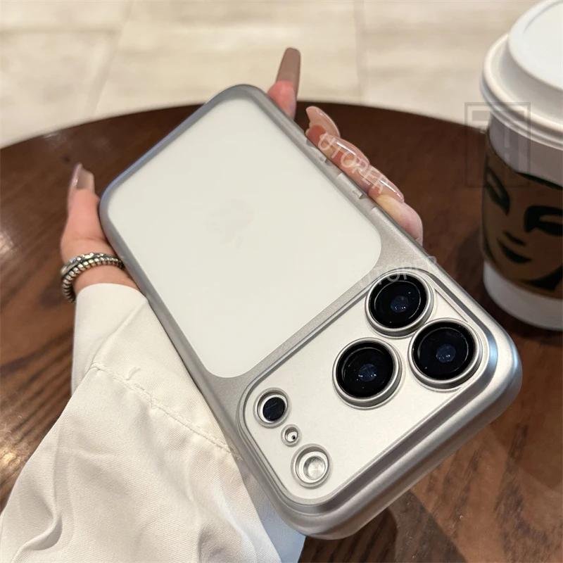 Luxury  Ultrathin UV Plating Matte Anti Slip 17 Pro Max Phone Case for iPhone 17 Lens Film Protect Translucent Hard PC Cover