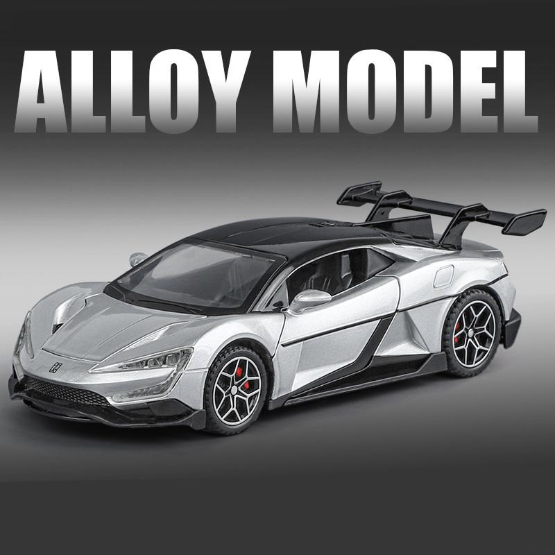 1/32 BYD Yangwang U9 Alloy Sports Car Model Diecasts Metal Track Racing Vehicles Car Model Simulation Sound Light Kids Toys Gift