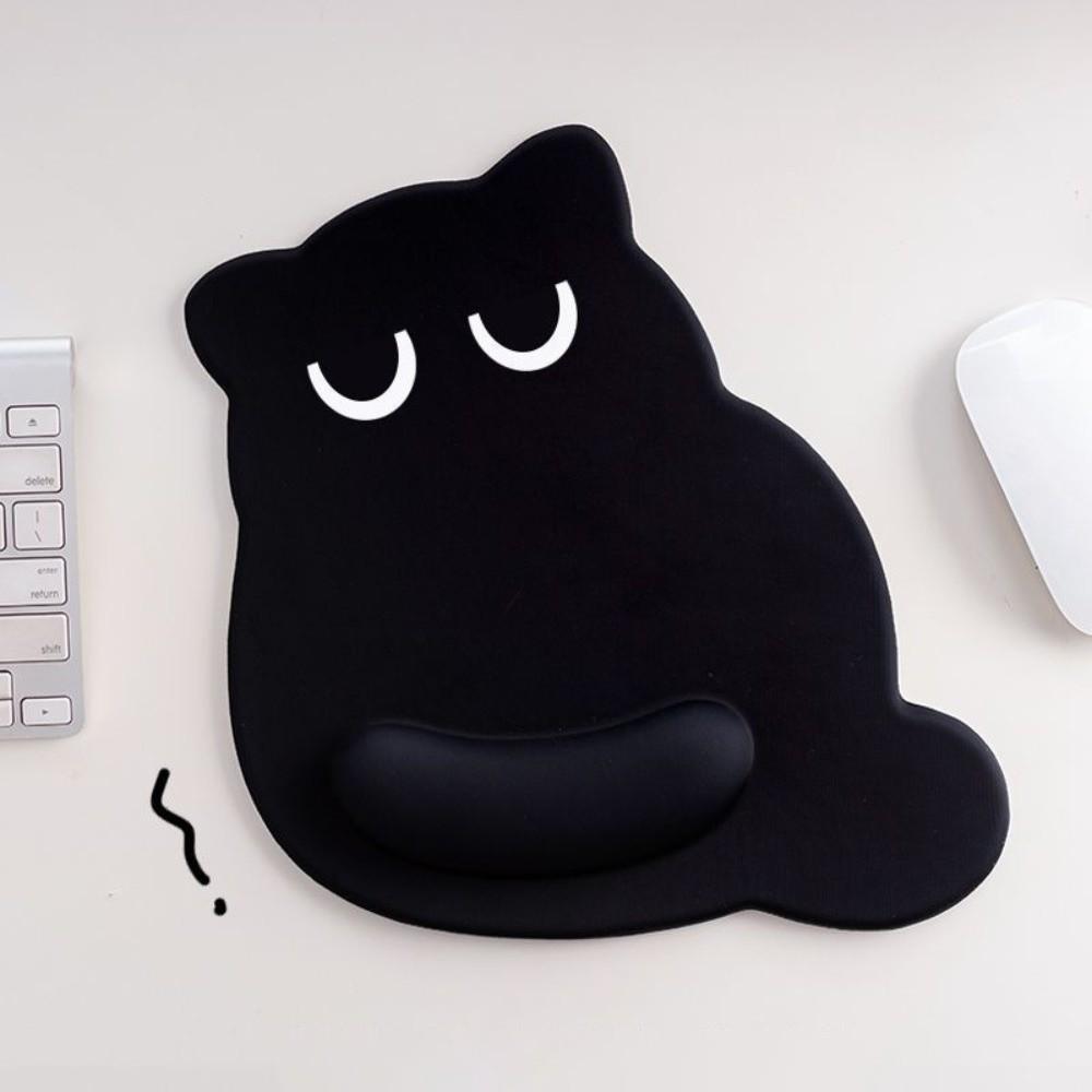 Cartoon Cat Large Mouse Mat Hand Guard Kawaii Cat Mouse Pad Black Cat Mouse Pads  Home Decor
