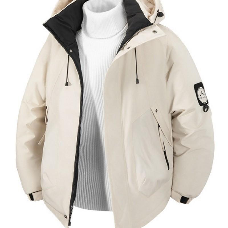 Couple Winter Hiking Cotton Jacket Thick Warm Outdoor Stand Collar Coat Men Women