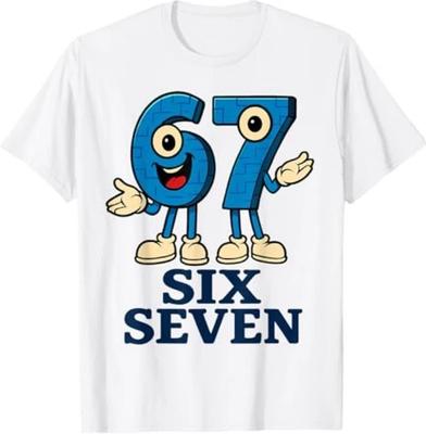 67 Six Seven 6-7 - Funny Italian Brainrot Gaming Meme T-Shirt