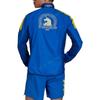 Adidas Boston Marathon Colorblock Zip-Up Long Sleeve Jacket Men Outerwear Blue GQ8331