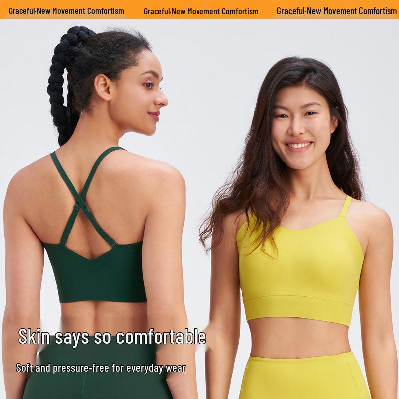 

BILABO Women s Adjustable Back Yoga Tank Top with Built-In Bra XL
