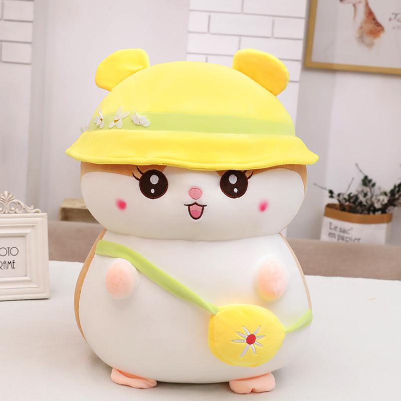 Cute Hamster Plush Toy With Hoodie Large Sleep Pillow For Kids And Girls