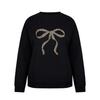 Miso Womens/Ladies Bow Crew Neck Long-Sleeved Sweatshirt