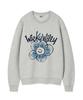 WACKY WILLY Big Lily Sweatshirt Light Gray