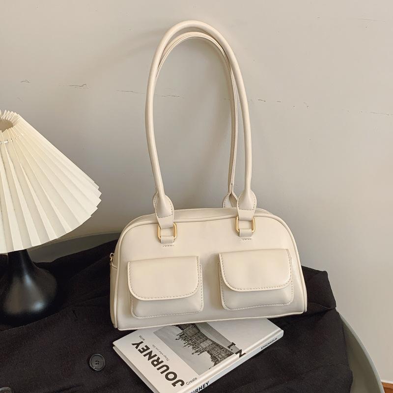 Stylish and Simple Underarm Bag, Bowling Bag, Women's 2025 New High-end Commuter Handbag, Casual Shoulder Bag