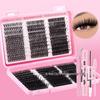 C Curl Individual False Eyelashes: 60 Clusters, 10-18mm, Dense and Segmented for DIY Application