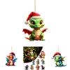 Colorful Cartoon Acrylic Dragon Christmas Tree Decoration Pendant For Unique Gifts