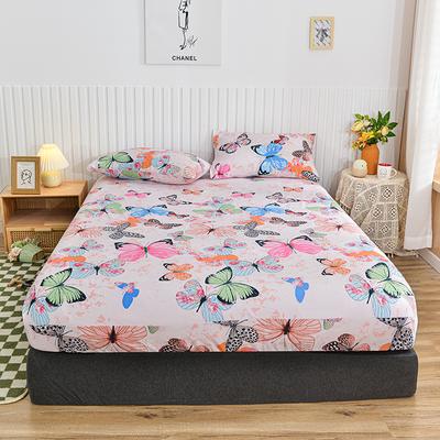 Queen Size Fitted Sheet Breathable Bed Cover 90X200Cm Bed Linen Skin-Friendly Bedsheets Lençol De Cama Casal (No Pillowcase)