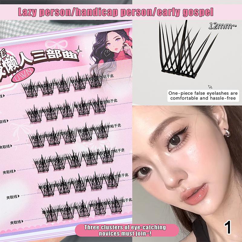 

Накладные ресницы большого объема без клея, отдельные пучки, натуральные самоклеящиеся накладные ресницы