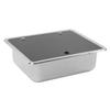 Kitchen Sink 304 Stainless Steel Flat Smooth Surface Easy Clean Square Water Sink for RV Yacht Bathr