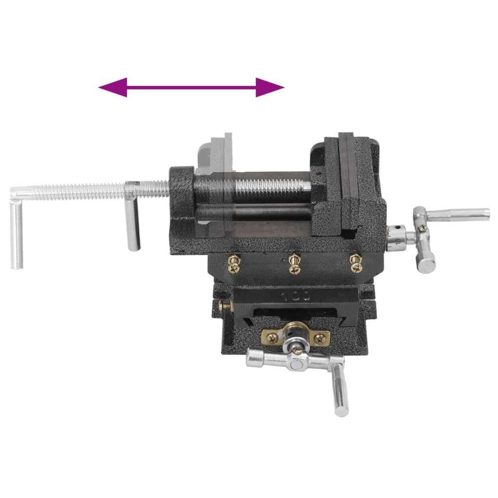 Machine Vice with Cross Slide Manual Operation 78 Mm