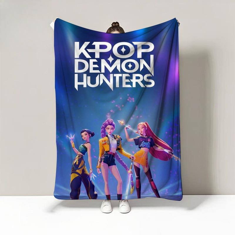 Sajaboys Kpop Printing Blanket for Home Fleece Plush Hunters Flannel Blankets