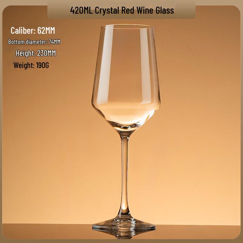 Luxury European Crystal Stemmed Wine Glass