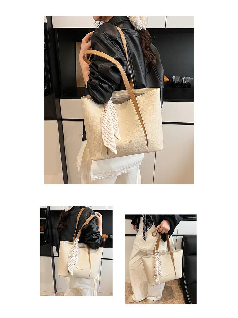 Damen Cross-Border Minimalistische Tragetasche mit großer Kapazität - 2025 Modische und vielseitige Schultertasche für Arbeit und Pendeln