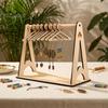 Wooden Jewelry Display Stand Earring Rack, Clothes Drying Rack Design, Decorative Small for Dressing Table Holder Stand, Tabletop Home Vanity