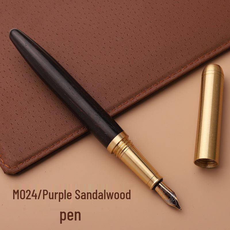 Retro Bamboo & Metal Pen: High-End Ballpoint, Fountain, Signature for Business or Graduation Gifts
