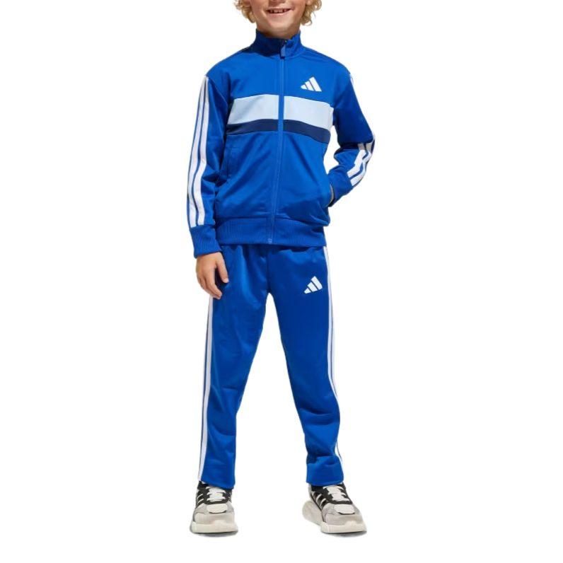 adidas Casual Sportswear ESSENTIALS Tiberio 3 Stripes Tricot Track Suit Kids 2 Piece Set Children Aged 3 7 Years Old JC7512