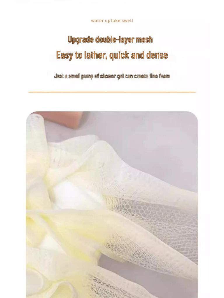 High-Grade, Super Soft Bath Sponge - Soap-friendly, Durable, for Men & Women - Perfect for a Rich Lather.