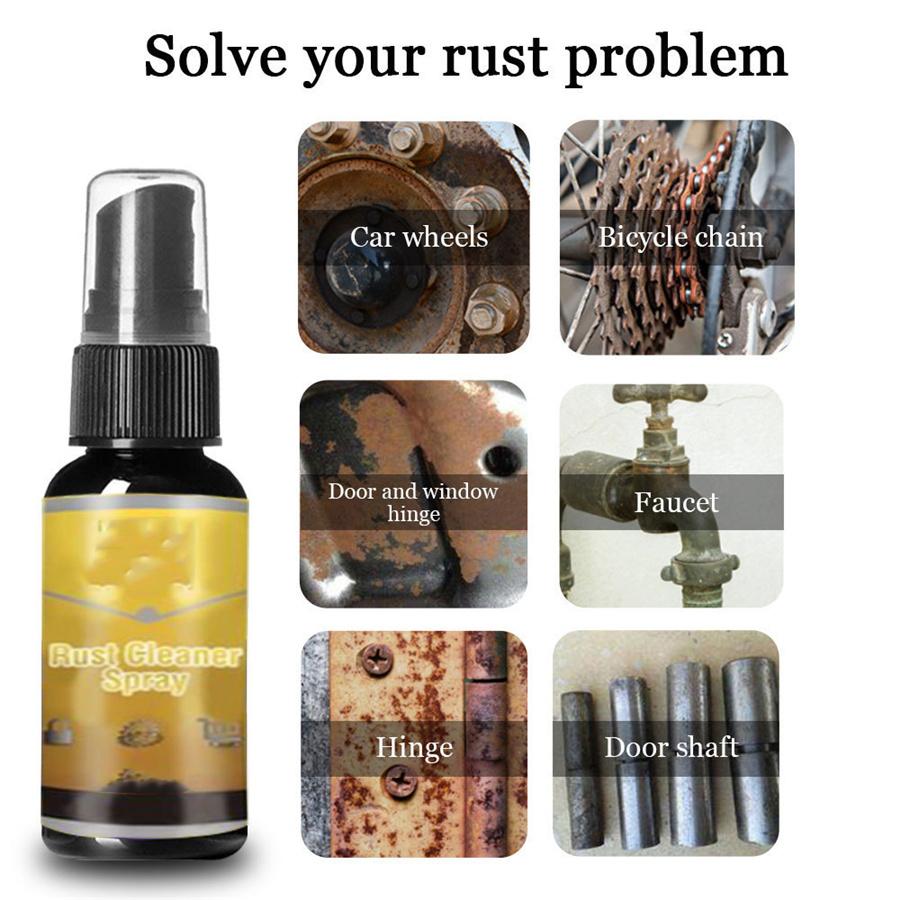 2x Car Parts Rust Cleaner Spray Wheel Hub Derusting Spray Rust Remover Accessory