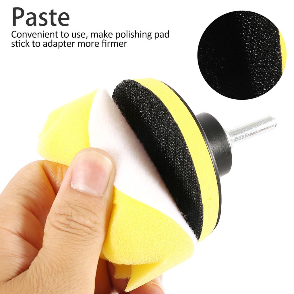 Car Polishing Pad 3-inch Reusable Car Care Waxing Cushion Sponge Pad Accessory Car Cushion Polishing Kit