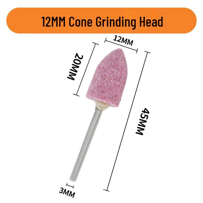 Electric Jade Carving Tool Set with Cylindrical & Conical Grinding Heads