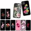 For Xiaomi Redmi 15C 15 A4 A5 9A 9T 10A 10C 9C NFC Note 11 9 8 10 Pro 8T Phone Cover Case Rose Flower Peony Red