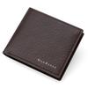 Schoolbag new high-end PU men's business short wallet multi-card large-capacity hinge change bag US dollar bag wholesale