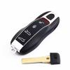 Coque de clé intelligente à distance pour Porsche 718 911 Panamera Cayenne 2017 2018 2019 2020 Couvercle de clé sans clé Porsche à 3 boutons